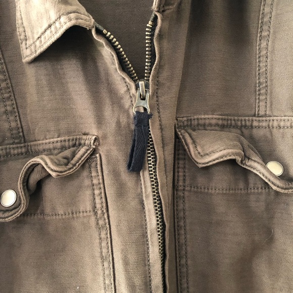 Free People Military Faye Lace Up Sleeve Jacket - Picture 11 of 15